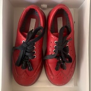 Dolce & Gabana Boys Red Dress Shoes Size 27